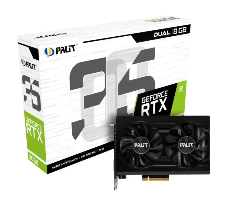 Palit Видеокарта GeForce RTX 3050 8 ГБ (0)