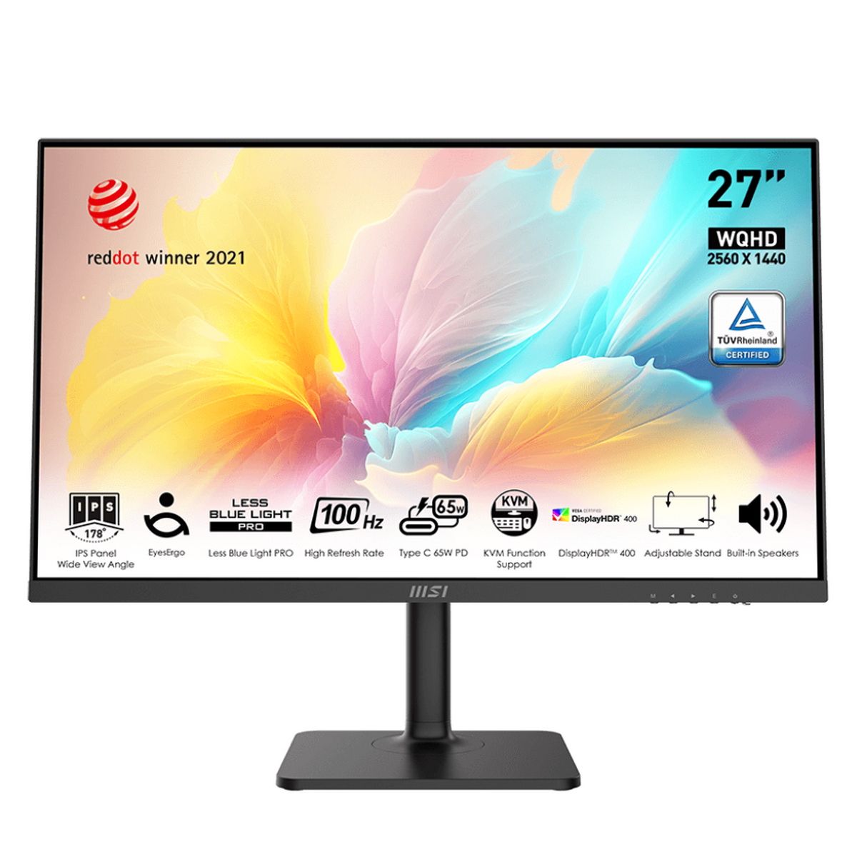 MSI27"МониторMD272QXP,IPS,2560x1440,100Гц,черный