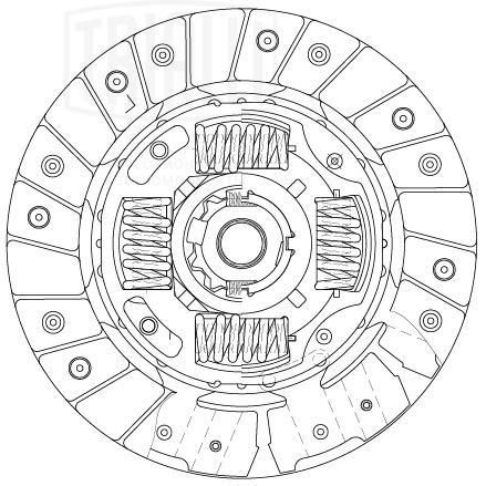 Диск сцепления Chevrolet Cobalt 13- 1.5i ведомый Trialli TRIALLI FD 0511