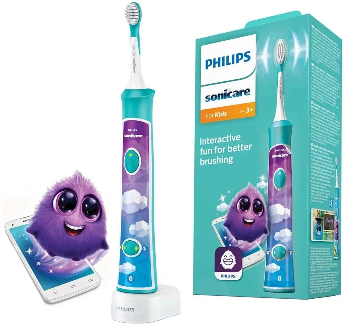 Philips Sonicare Электрическая зубная щетка Hx6322, светло-синий