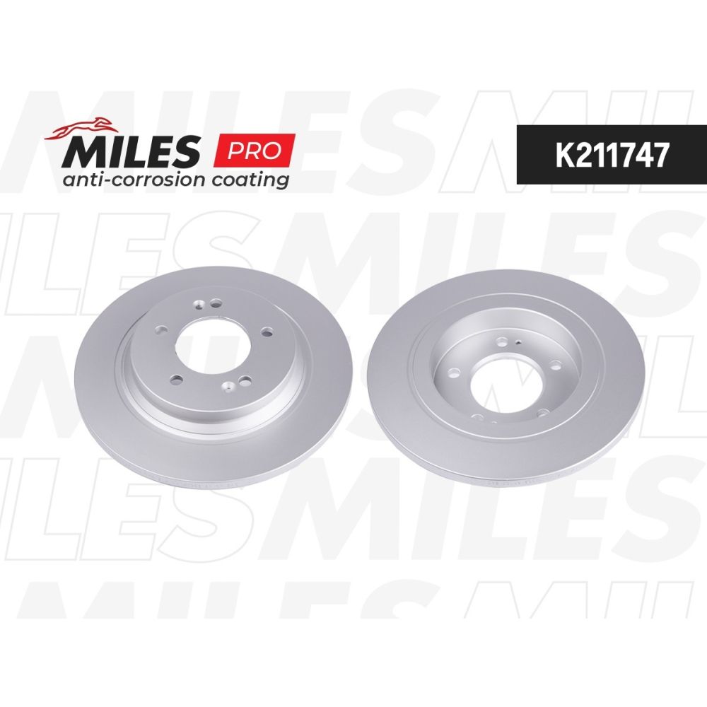 Диск тормозной MILES K211747 KIA OPTIMA 12- задн MILES K211747, oem 584113V500