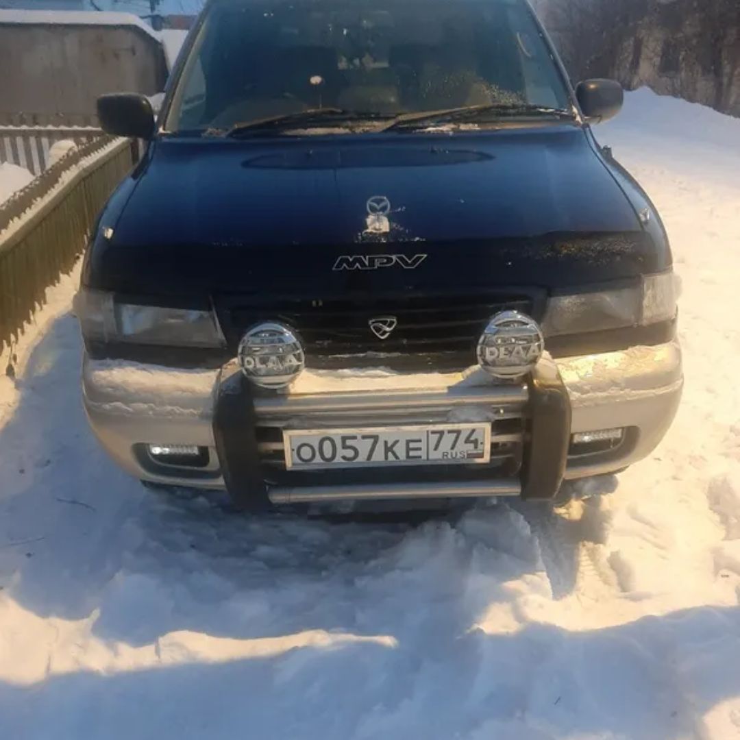 Дефлектор капота (мухобойка) для MAZDA MPV II (1999-2002; кузов LW)