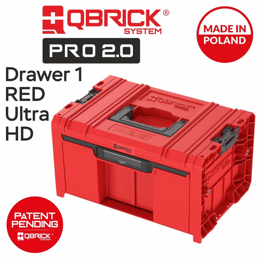 ЯщикснабороморганайзеровQbrickSystemPRODrawer1Toolbox2.0BasicREDUltraHDCustom