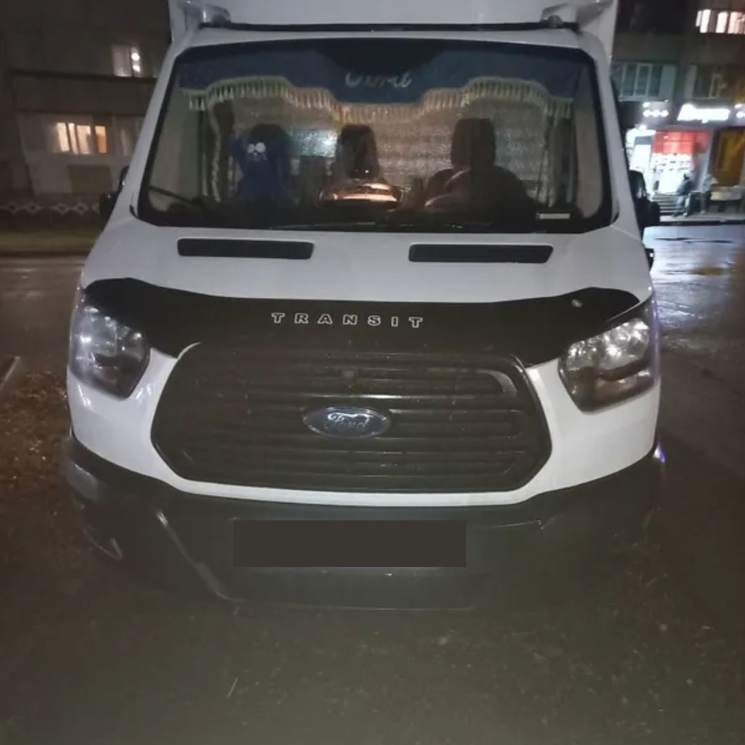 Дефлектор капота (мухобойка) для FORD TRANSIT (2014-)