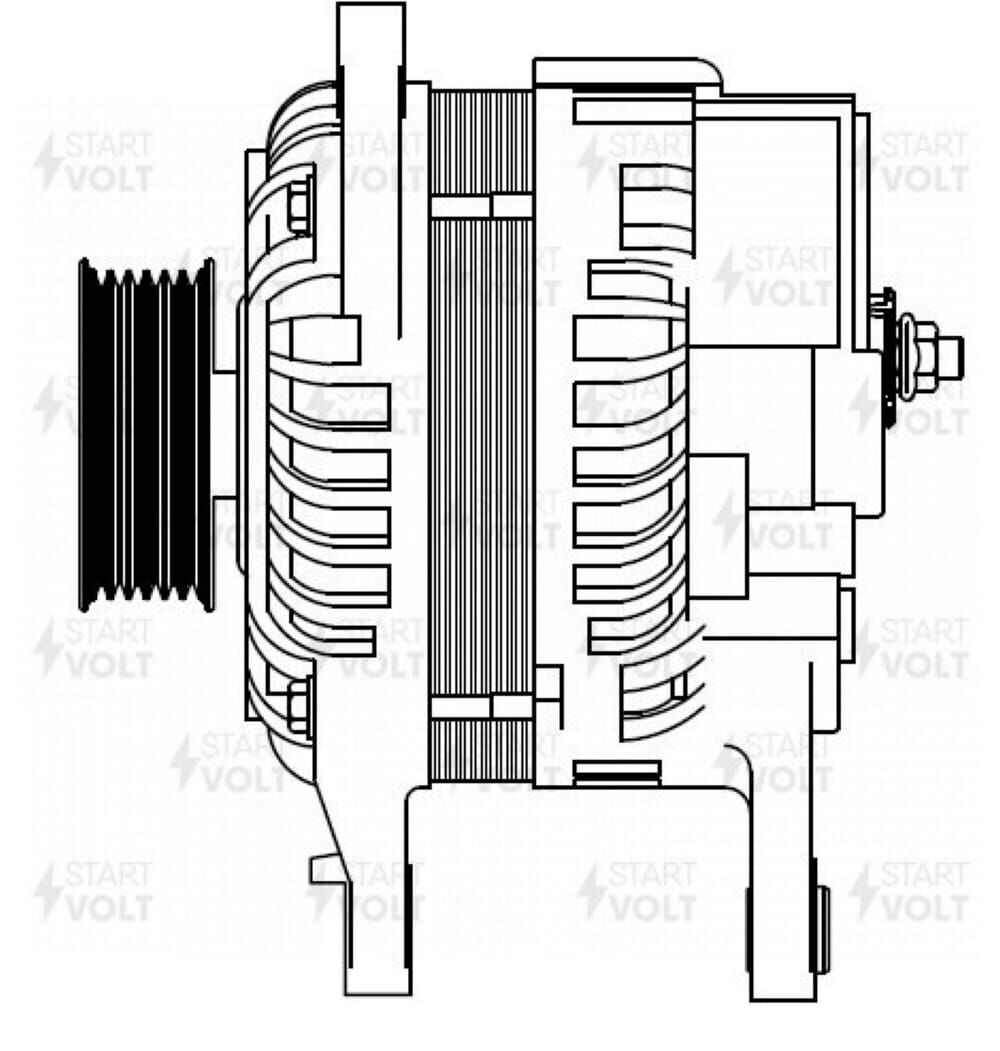 Генератор для а/м Mitsubishi Outlander (03-)/Lancer IX (03-) 2.0i 110A