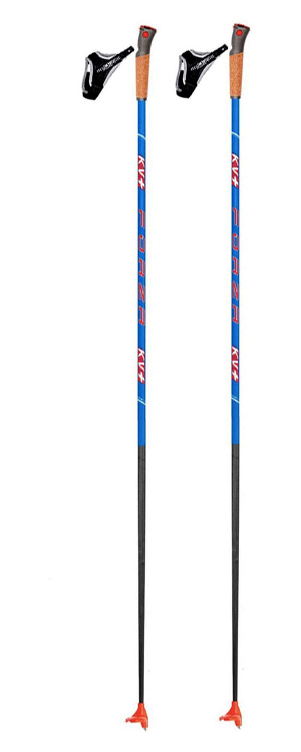 Лыжные палки KV+ Forza Clip XC-Pole, Blue 155 для роста 170-175см.