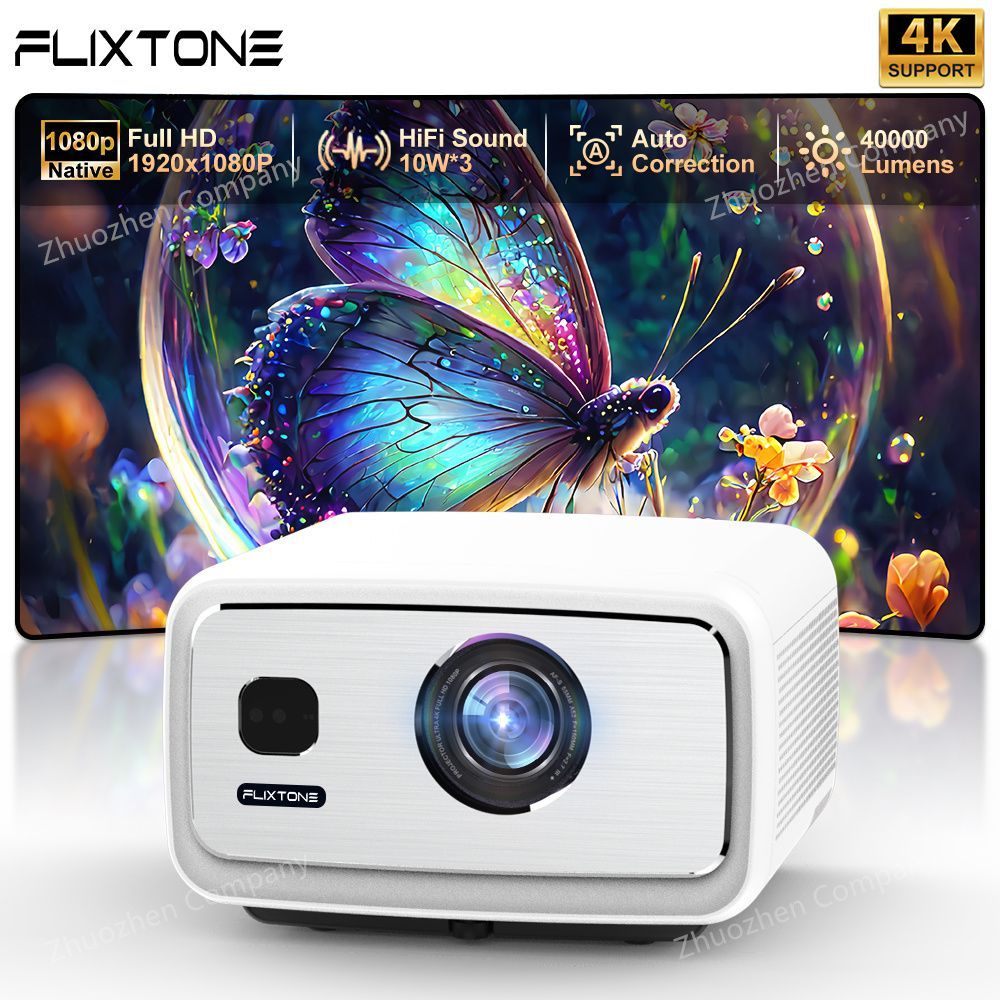 FlixtoneПроекторFlixToneD9W,1LCD,белый