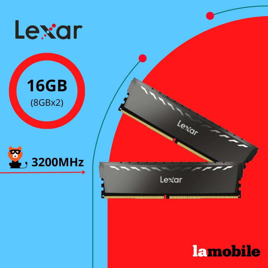 LexarОперативнаяпамятьОперативнаяпамятьTHOROCDDR42x8ГБ(LD4BU008G-R3200GDXG)