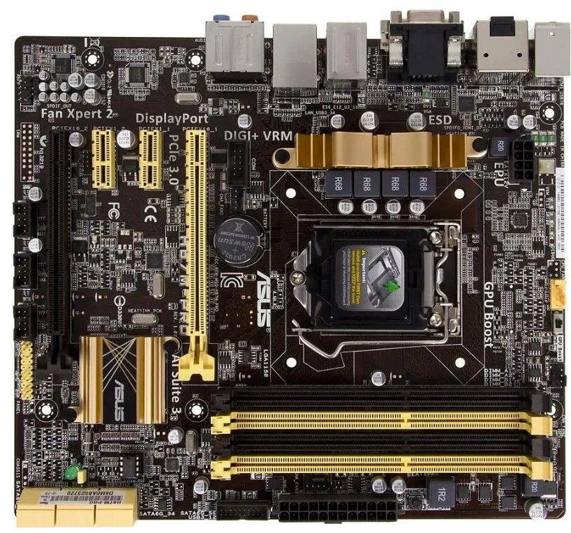 Asus H87M-PRO материнская плата Socket 1150 топовой серии, для тех, кто любит максимальное качество