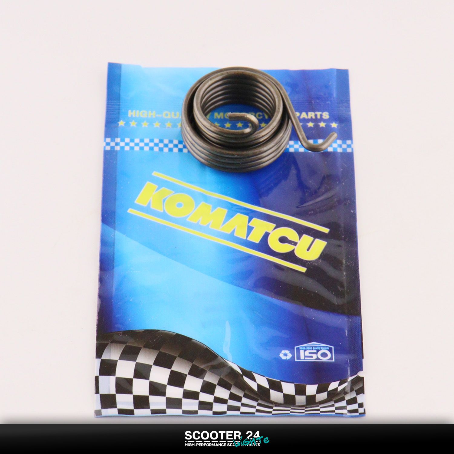 Пружина возвратная ножки кикстартера на мопед Alpha / Delta (Альфа / Дельта / Орион Омакс) 139FMB "KOMATCU" 139ФМБ