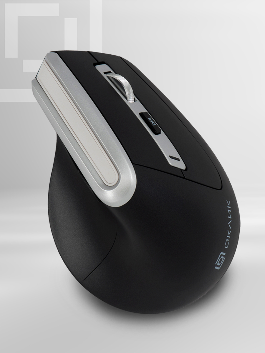 КомпьютернаямышьОклик991MWоптическая,2400dpi,беспроводная,7кнопок,серая