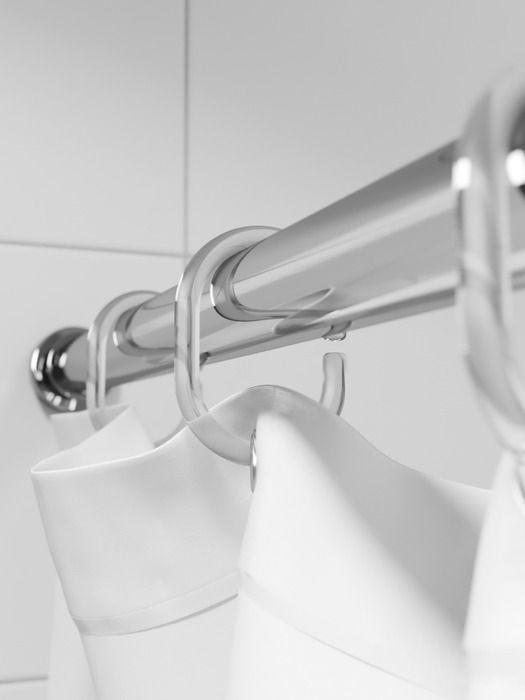 Фото товара на маркетплейсе ozon Кольца для шторы в ванную комнату, прозрачные, IDDIS, RID012P