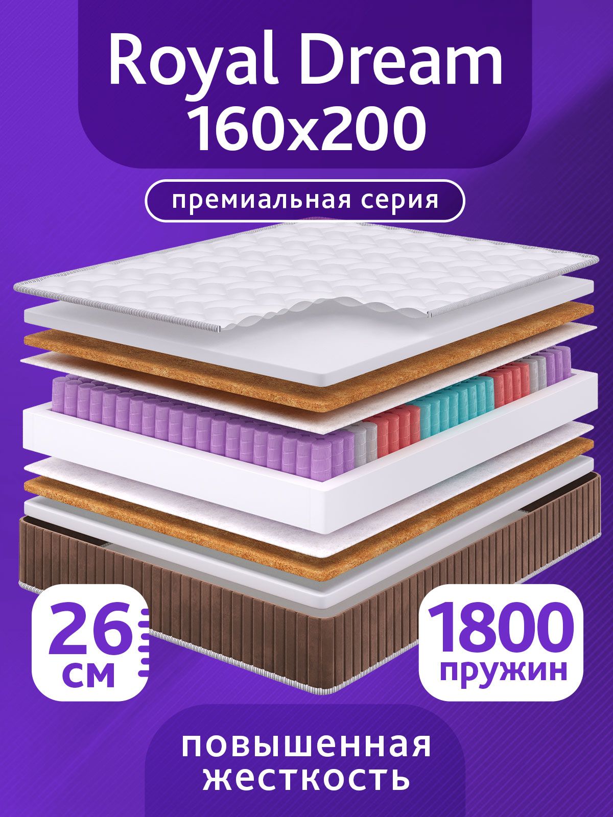 ВФММатрас,Независимыепружины,160х200см