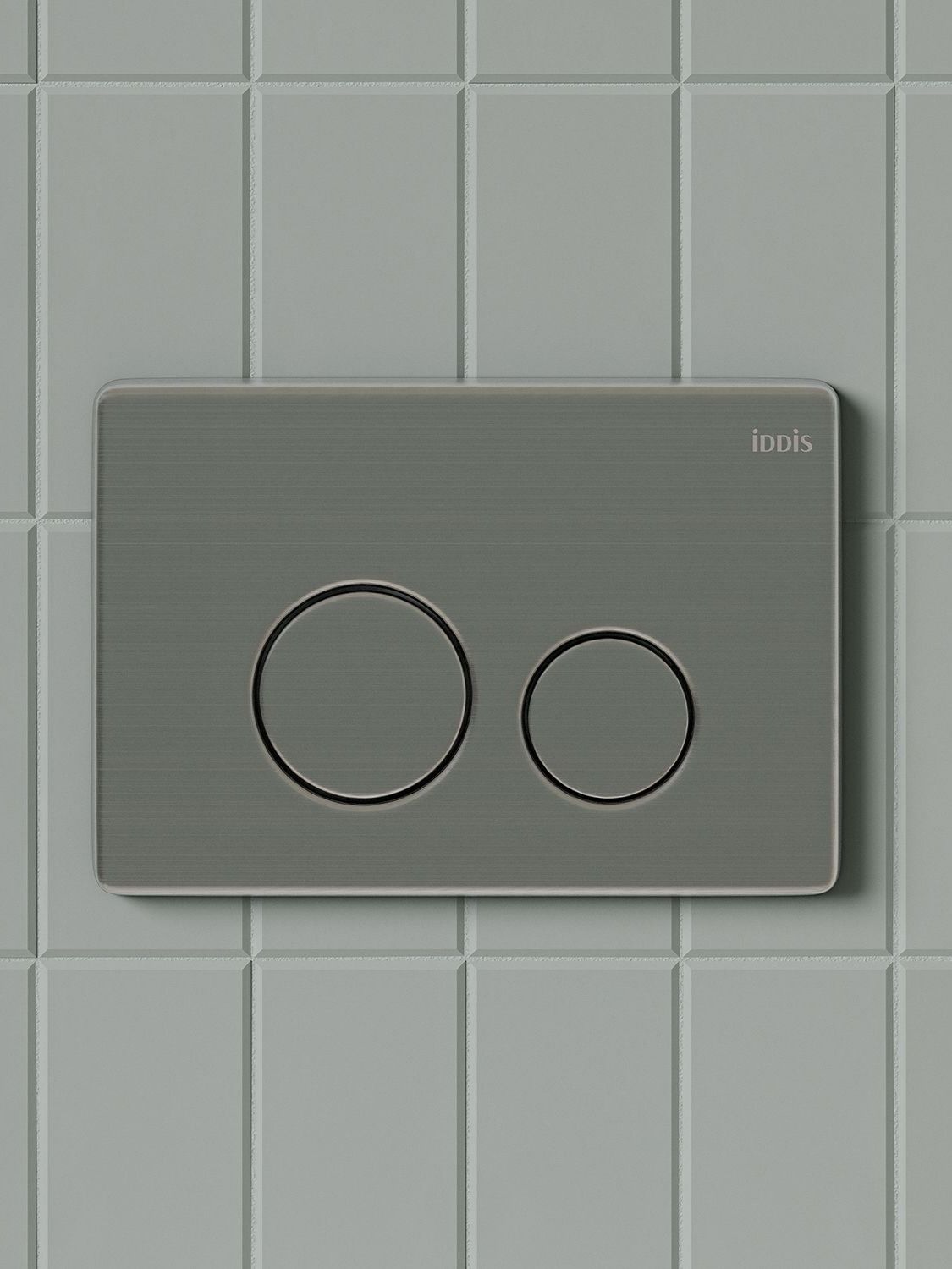 Фото товара на маркетплейсе ozon Кнопка смыва для инсталляции IDDIS, нержавеющая сталь, Unisteel, UNS10S0i77