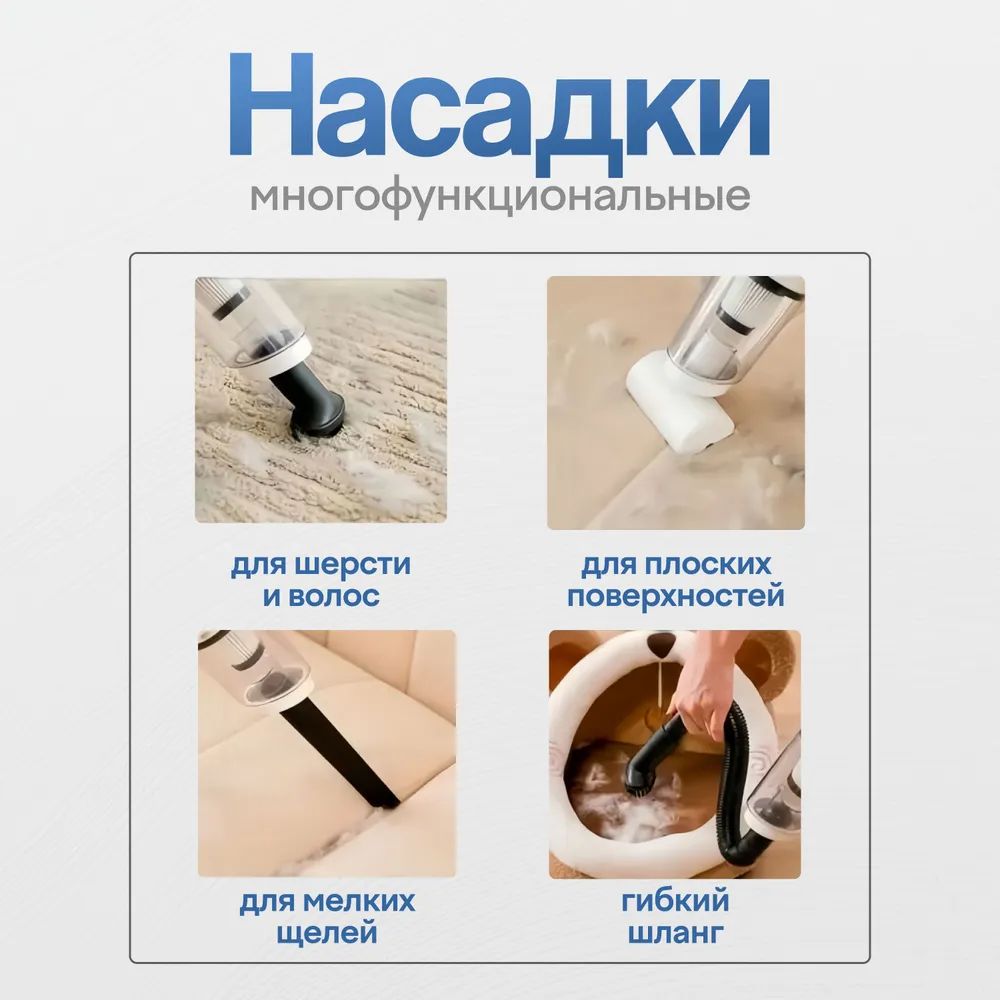 Пылесос вертикальный беспроводной для дома и автомобиля(图5)