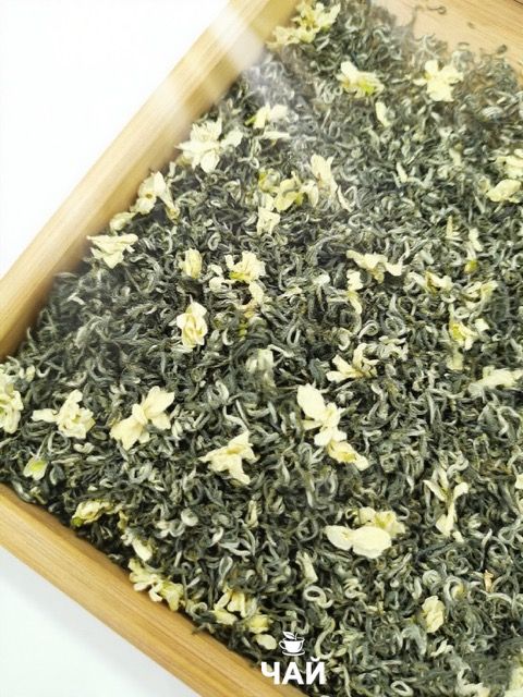 Зелёный чай с жасмином Снежный жасмин, китайский Цветочный чай, AAAAA, чай листовой