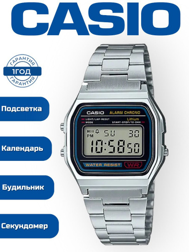 Отзывы на Часы наручные электронные женские с подсветкой CASIO A158WA ...