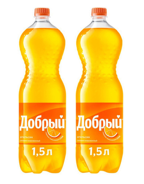 Газированный напиток Добрый апельсин, 2 шт по 1,5 л - купить с ...