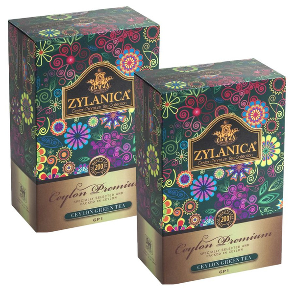 Чай зеленый Zylanica Ceylon Premium Collection 200 грамм 2 штуки купить ...