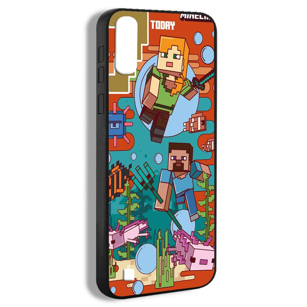 чехол на Samsung Galaxy A10 майнкрафт Игра Minecraft простой дизайн ...