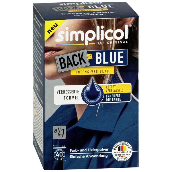 Simplicol Текстильная краска Back To Blue для восстановления цвета ...