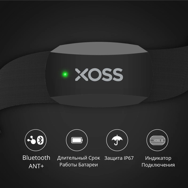 Нагрудный пульсометр XOSS X2 (монитор сердечного ритма) купить на OZON ...