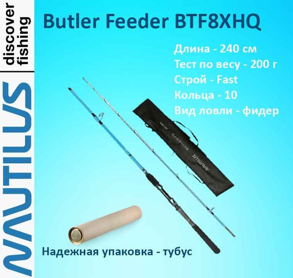 Удилище Nautilus Butler_голубой_черный купить c доставкой на OZON по ...