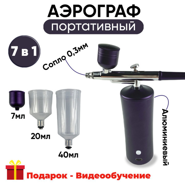 Беспроводной фиолетовый распылитель для укладки, украшения тортов ...