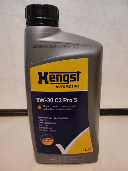 Масло моторное Hengst 5W-30 Синтетическое - купить в интернет-магазине ...