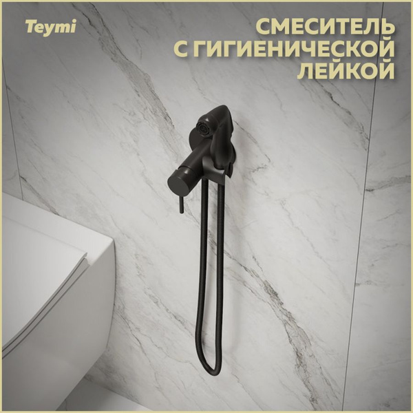 Смеситель Teymi с гигиенической лейкой_Teymi Lina Нержавеющая сталь ...