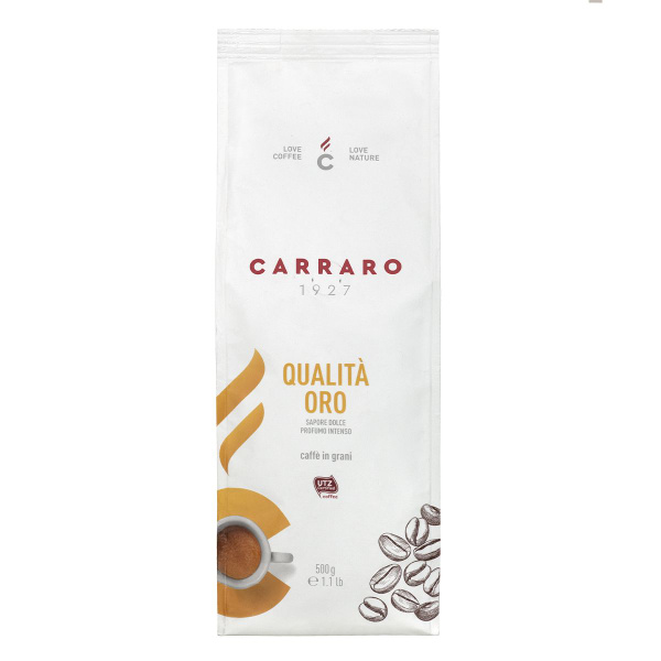 Кофе Carraro Qualita Oro в зернах, 500г - купить с доставкой по ...