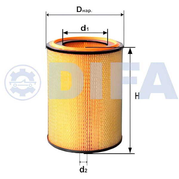 Фильтр салонный МАЗ DIFA 4533С