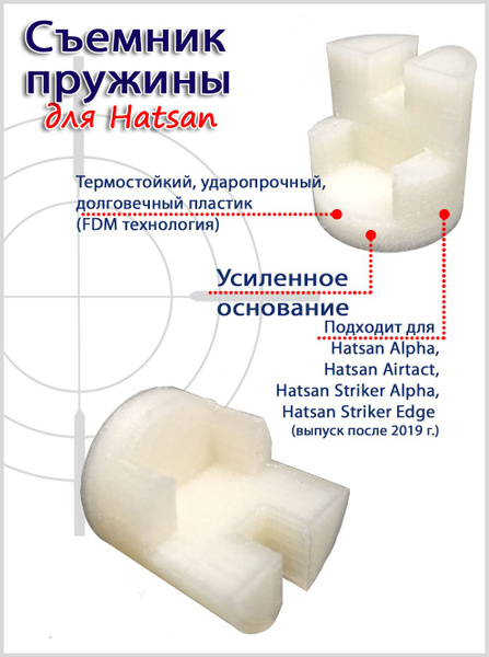 Съемник боевой пружины Hatsan повторяет форму предохранителя: Alpha ...