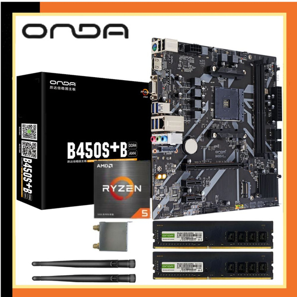 Материнская плата ONDA ONDA B450S+B/+R5 4500+DDR4 8*2 3200+WIFI6 купить ...