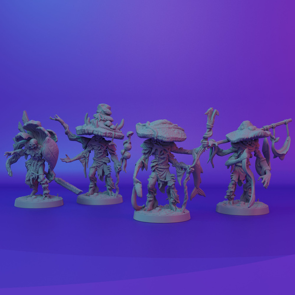 Миниатюры набор "Микониды" (Грибоманты) ДнД DnD Pathfinder Wargame ...