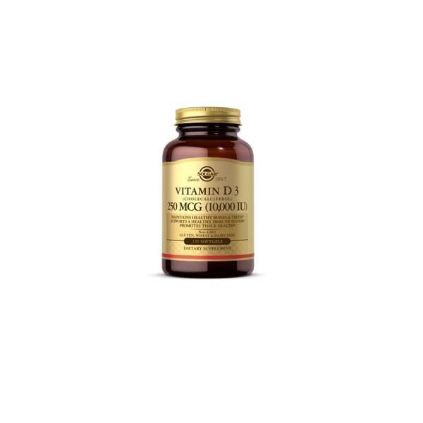 Solgar Vitamin D3, 10000 IU, 120 капсул - купить с доставкой по ...