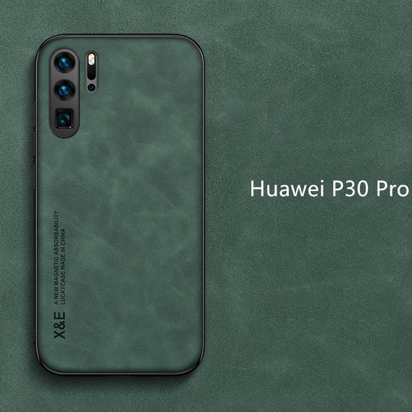 Кожа чехол для Huawei P30 Pro Магнитное притяжение внутри ( Хуавей P30 ...