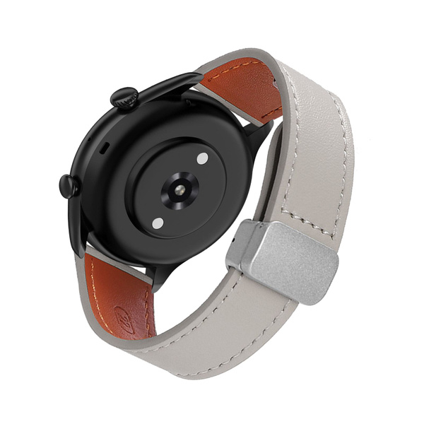 Кожаный ремешок для часов Amazfit GTR 4/ GTR3/ GTR 3 Pro, на складной ...