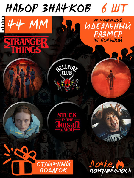 Характеристики Значки на рюкзак Очень странные дела сериал подробное ...