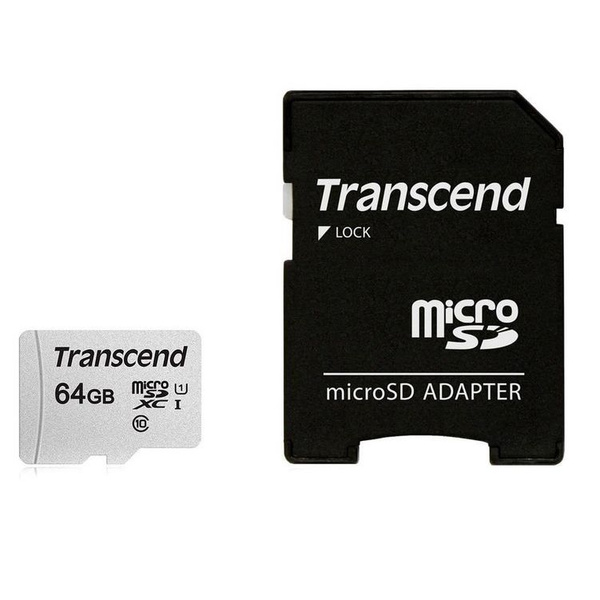Карта памяти Transcend TS64GUSD300S-A 64 ГБ - купить по выгодным ценам ...