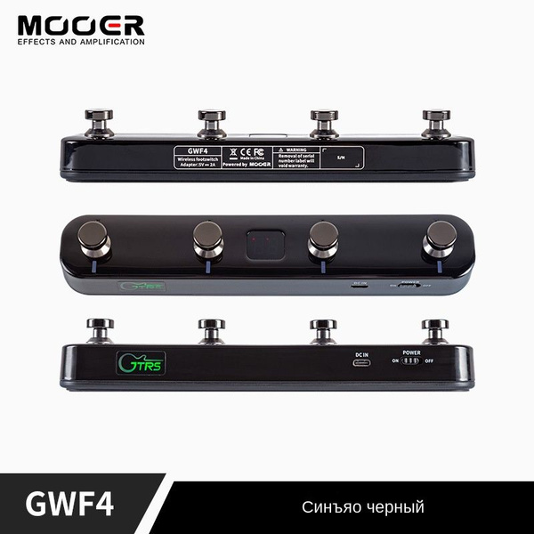 Mooer GWF4 BK Беспроводной футсвитч для гитар GTRS, 4 кнопки, цвет ...