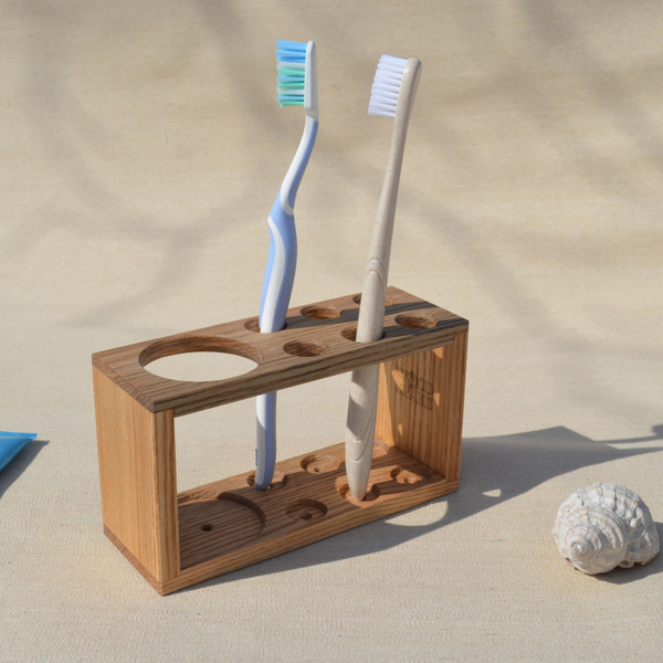 Подставка для зубных щеток, натуральное дерево купить по низкой цене с ...