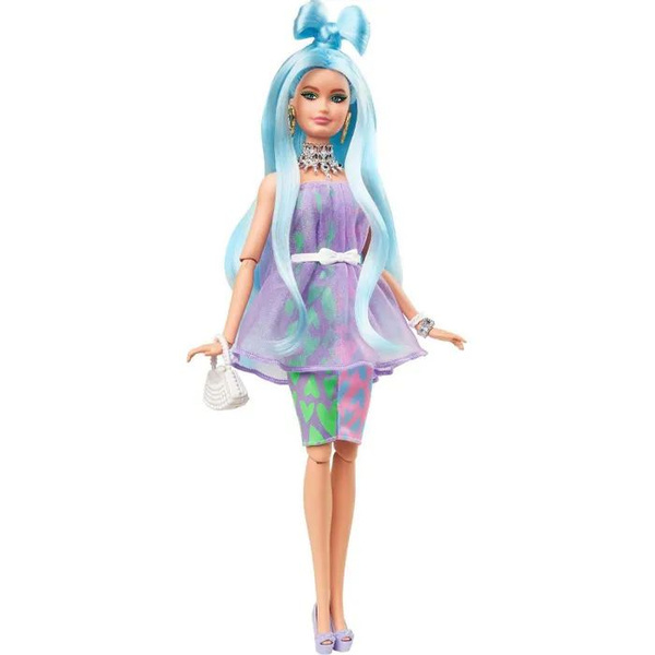 Кукла Barbie Экстра со светло-голубыми волосами и сменными нарядами ...
