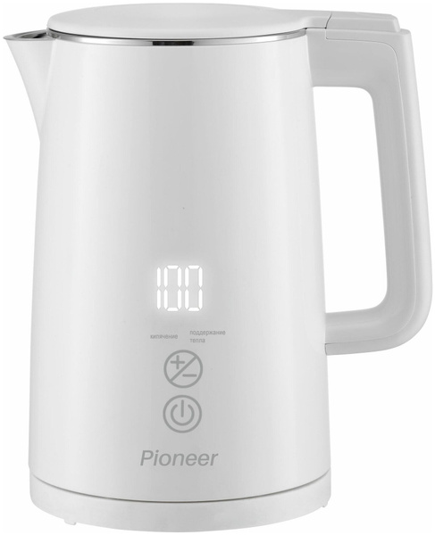 Купить электрический чайник Pioneer KE577M white, Металл/пластик по ...