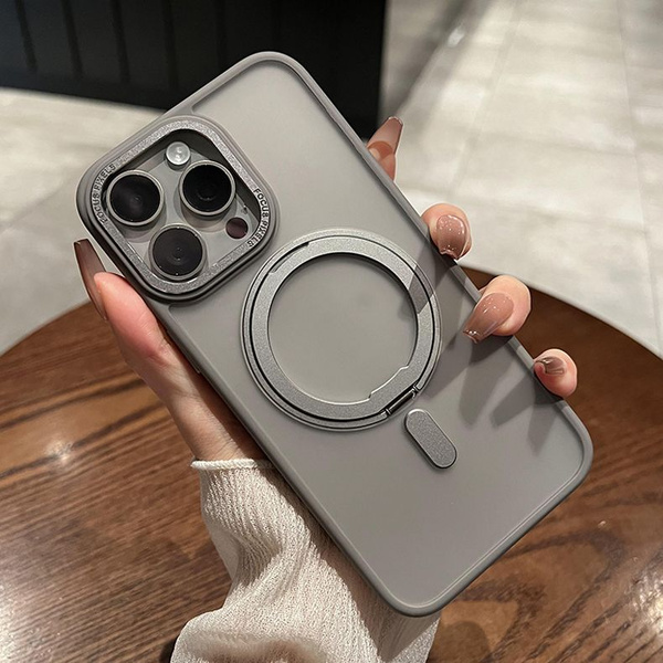 Чехол на iPhone 13 Pro Max с MagSafe титановый силиконовый матовый, с ...