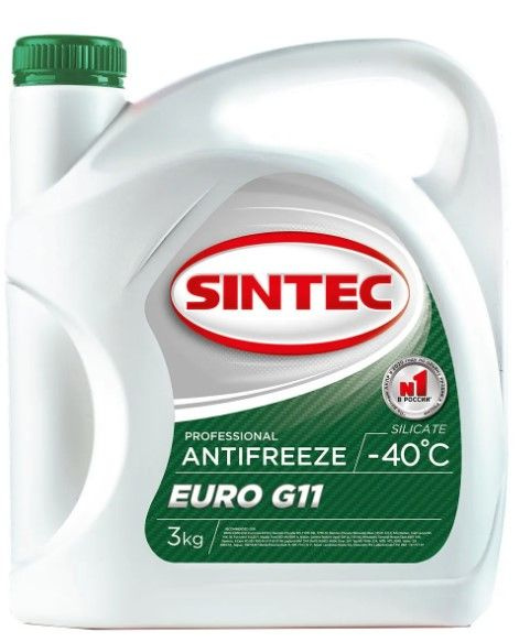 Антифриз SINTEC (Синтек) Euro green G11 -40, Готовый раствор купить по ...
