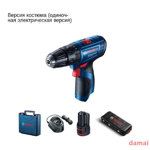 Дрель-шуруповерт Bosch GSB 120-LI+маленький чёрный ящик, От ...