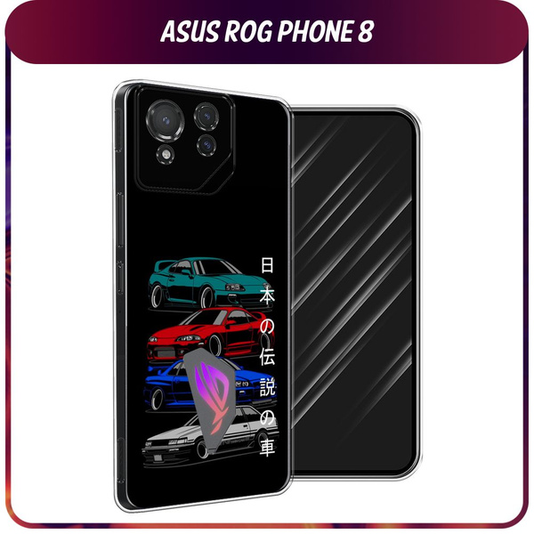 Силиконовый чехол на Asus ROG Phone 8 / Асус Рог Фон 8 "JDM Legend cars ...