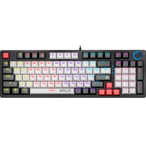 Игровая клавиатура Defender Hawk GK-418 механическая, радужная ...