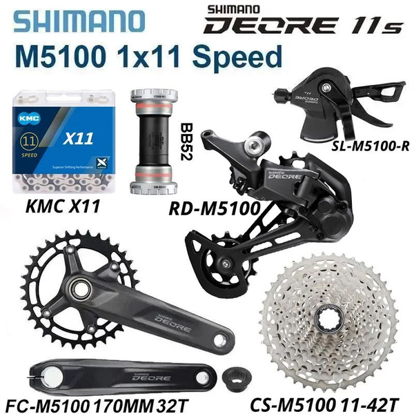 Shimano Deore M5100, группа скоростей 1x11, переключение SL-R/RD-SGS (С ...